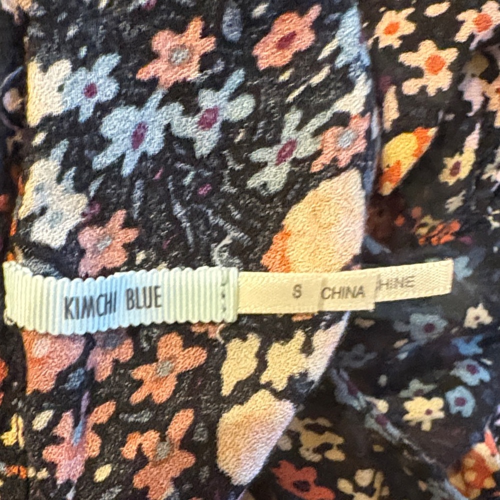 Kimchi Blue Black Floral Halter Mini Dress - Picture 5 of 5